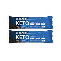 Greenpie Sans Sucre KETO MEAL Shakes Poudre Structure Sans Sucre Keto Meal Shake Chocolat Repas Remplacement Protéine Shakes