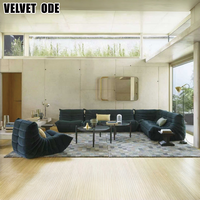 Ensemble de canapés en cuir de luxe Caterpillar, canapé modulaire sectionnel au sol, mobilier moderne pour salon 2