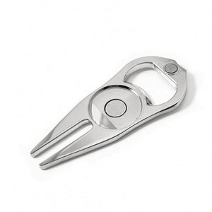 En Stock Golf Green Fork Bola de metal Tenedor Abrebotellas Marcador de bolas Herramienta de césped Regalo - Product Image 5