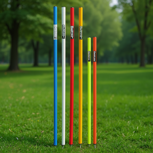 เสาฝึกซ้อมสลาลม PVC ยี่ห้อ Barret ขนาด 40 ซม. 32 มม. พร้อมปลายแหลมชุบสังกะสี อุปกรณ์ฝึกความคล่องตัว - Product Image 3