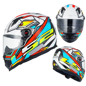 LS2FF358 Certifié ECE/DOT authentique Casque de moto intégral pour homme et femme, anti-buée, quatre saisons, pour karting et moto électrique - Product Image 1