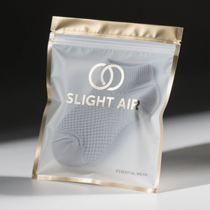 カスタムロゴ印刷ジッパーポーチ下着靴下プラスチック製の臭い包装袋 - Product Image 2