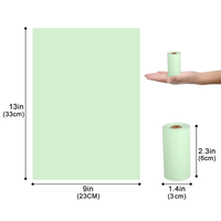 100% sacs de crottes de chien compostables à base de légumes amidon de maïs sacs de crottes de chien sacs de crottes non parfumés rouleaux de recharge