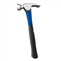 Outil à main de haute qualité Marteau à griffes portable en acier au carbone avec manche en fibre de verre