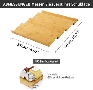 Bamboo Folding Multifunction Three-Layer Eco-Friendly Modern Floor-Standing Simple <b>Spice</b> <b>Rack</b> Pantry Shelf Versatile Storage - Product Image 3