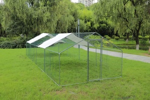 Enclos Poulailler 24 mètres carrés <span class=keywords><strong>Parc</strong></span> grillé 8x3m Acier galvanisé - Product Image 3
