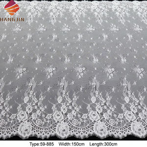 <span class=keywords><strong>Dentelle</strong></span> florale à volants Chantilly de haute qualité, <span class=keywords><strong>dentelle</strong></span> française délicate brodée en 3D pour tissu de robe de mariée - Product Image 2