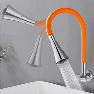 Robinet de lavabo mural en cuivre massif, à poignée unique, eau froide uniquement, pour usage en salle de bain ou en lavabo pour serpillière, directement de l'usine - Product Image 5