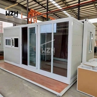 Maison minuscule préfabriquée modulaire mobile se pliante petite maison de conteneur avec l'appui technique visuel