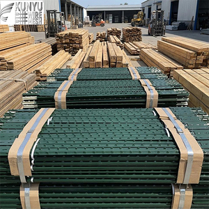 Poteau en T et poteau en Y à clous verts <span class=keywords><strong>de</strong></span> 8 et 10 pieds, poteau <span class=keywords><strong>de</strong></span> clôture en acier en forme <span class=keywords><strong>de</strong></span> T pour la construction <span class=keywords><strong>de</strong></span> clôtures agricoles, style européen, <span class=keywords><strong>prix</strong></span> usine - Product Image 2