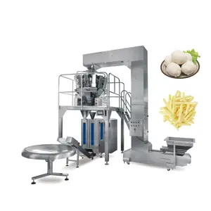 Máquina de embalagem para fechamento de forma vertical, forma vertical, para bolas congeladas de 1kg e bolas de carne