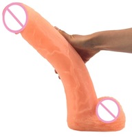 Dildo Animal Super Géant en Silicone Noir Doux Étanche IPX7 pour Femmes
