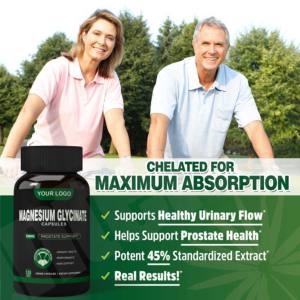 Suplemento de glicinato de magnesio Precio Vitamina 400mg 500mg Cápsulas de glicinato de magnesio - Product Image 2