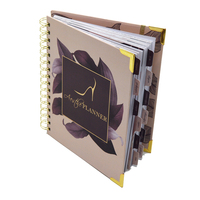 Carnet de notes hebdomadaire à spirale A4 avec logo imprimé personnalisé, prêt à expédier, format A3 avec tissu et couverture PP, reliure à spirale