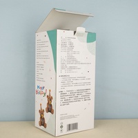 Boîte d'emballage cadeau en carton ondulé pliable avec fenêtre pour figurines à presser personnalisées pour enfants et jouets en peluche