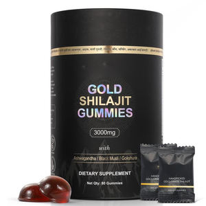 Permen Jeli Shilajit Emas Label Pribadi OEM Ekstrak Akar Ashwagandha Shilajit Permen Jeli Shilajit Murni - Product Image 1