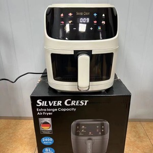Silver Crest Air Fryer 8L 2400W Smart Electric <b>Large</b> Capacity With Digital Display For Healthy Cooking - Product Image 4