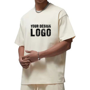 Camiseta de Algodón de Alta Calidad, 305g, Holgada, Deportiva, Talla Grande para Hombre, Estilo Urbano Informal, Color Sólido, Media Manga, Camisetas Extra Grandes para Hombre - Product Image 2