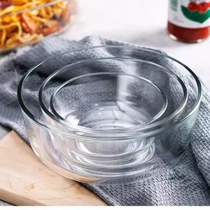 Salad Bowl Punch Mixing <b>Lunch</b> Box Mixing Serving Bowls <b>Set</b> Fruit Bowls Yuyang Glass 4.5inch Glass Clear Glass Modern Disposable - Product Image 4