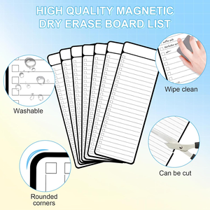 Pizarra Blanca Magnética de 7 Piezas con Diseño Ecológico para Listas de Tareas, 4'x11', Planificador Semanal Multifuncional, Tabla de Tareas - Product Image 3