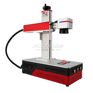 Machine de marquage laser à fibre de bureau 20W, petite taille, refroidissement par air, facile à utiliser, pour métal, papier, acrylique, verre, MDF - Product Image 1