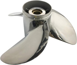 Winibo Neuer 13-1/4"x17" Edelstahl-Außenborder-Propeller für Yamaha 60-140 PS mit 15 Keilzähnen, Bootsmotor-Propeller 13-1/2"x14" - Product Image 4
