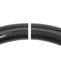 Volant sport 3 branches en cuir Nappa blanc avec modification carbone pour F30/F31/F36/F10-F21/M3/M5/M2, surpiqûres personnalisables