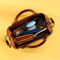 Sac à main en cuir véritable pour femmes, fourre-tout de luxe, mode, nouvelle collection 2020