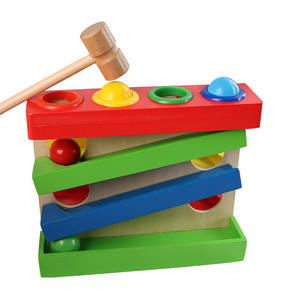 HOYE CRAFT – <span class=keywords><strong>jeu</strong></span> de balle à frapper <span class=keywords><strong>Montessori</strong></span>, <span class=keywords><strong>jeu</strong></span> de balle à marteler en bois, jouets d'enseignement pour enfants - Product Image 3
