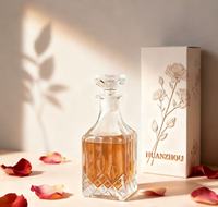 Bouteilles d'huile en verre transparentes de 250ml Pulvérisateur à pompe de capacité de 450ml scellé pour huile de parfum