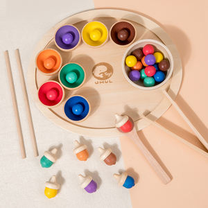 Gioco in Legno per la Classificazione dei Colori, Blocchi di Abbinamento per lo Sviluppo Cognitivo dei Bambini - Product Image 2