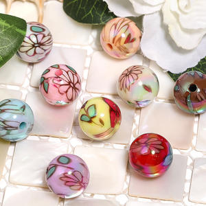 ลูกปัดอะคริลิคพิมพ์ลายอิเล็กทเทรนใหม่ลูกปัดหลวมแบบทำมือวัสดุเครื่องประดับ - Product Image 2