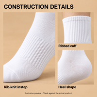 Chaussettes de sport athlétiques pour hommes, mi-mollet, avec logo personnalisé, pour l'entraînement en salle de sport, vente en gros
