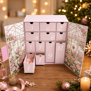 Calendrier de l'<span class=keywords><strong>Avent</strong></span> Beauté Personnalisé 24 Jours – Boîtes Rigides pour Soins de la Peau & Maquillage – Carton Écologique Imprimé UV – Cadeau de Noël Tiroir - Product Image 2