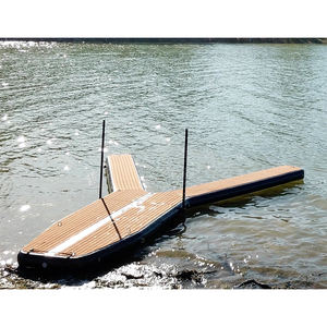 แพลตฟอร์มลอยน้ำแบบเป่าลม IFUNWOD สำหรับเรือยอชท์ แพลตฟอร์มลอยน้ำสำหรับว่ายน้ำ ท่าเทียบเรือแบบเป่าลม - Product Image 3