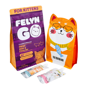 Pochette debout avec logo de forme personnalisée Friandises naturelles pour animaux de compagnie savoureux Emballage de nourriture pour chiens en feuille d'aluminium Sacs d'alimentation pour chiens faits à la main - Product Image 3