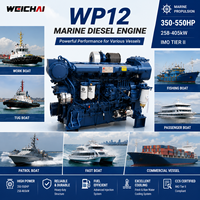 Moteur diesel marin SCDC Weichai WP12 Série 350-550 ch, norme IMO Tier II CCS, pour bateaux de travail et de pêche