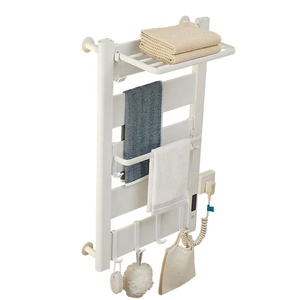 Gran oferta, calentador montado en la pared de aluminio blanco, Riel de radiador de <span class=keywords><strong>baño</strong></span> de fibra de carbono infrarrojo, secador eléctrico moderno, <span class=keywords><strong>toallero</strong></span> calentado - Product Image 2