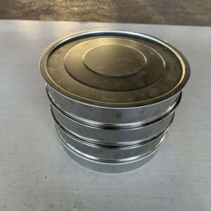 Tamis de laboratoire en acier inoxydable 200 mm/300 mm, tamis de test en laiton/tamis à sable et à pierre conforme - Product Image 5