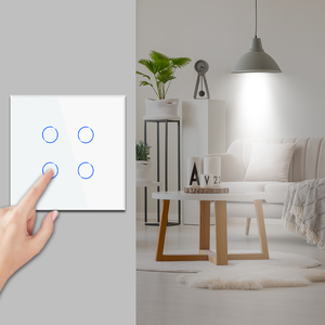 Bingoelec ZigBee Công Tắc Cảm Ứng Thông Minh 4 Gang 1 Chiều Công Tắc Đèn Tường Tiêu Chuẩn EU 600W/Gang Hỗ Trợ Google Home - Product Image 3