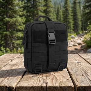 Pochette Médicale Robuste en Nylon Tendance Résistante à l'Eau, Organisateur Technique de Traumatismes, Poche MOLLE pour Soins aux Blessés, Trousse de Premiers Secours - Product Image 2