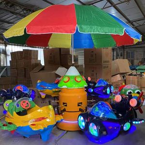 Máquina de juego giratoria de 6 plazas con elevación, tipo avión y pez volador, cuadrada, para exteriores, equipo de entretenimiento - Product Image 2