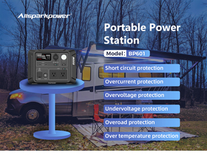 Generador Portátil de 600W/1200W con Batería de Litio, Onda Sinusoidal Pura, Capacidad de 403.4Wh/537.6Wh, Carga Rápida - Product Image 5