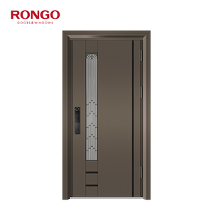 RONGO sicurezza in acciaio inox doppio ingresso porta in ferro battuto porta <span class=keywords><strong>di</strong></span> sicurezza in alluminio - Product Image 1