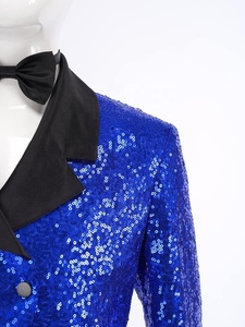 Costume de magicien pour garçons, ensemble de frac à paillettes pour enfants avec chapeau haut-de-forme, gants, baguette magique, spectacle de magie, cosplay, performance sur scène - Product Image 5