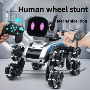 Robot intelligent électrique pour enfants, jouet chien mécanique à huit roues, transfrontalier, avec détection gestuelle, escalade et déformation, pour cascades - Product Image 2