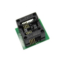 OTS-16-03 SOIC8 SOP8 ke DIP8 lebar bodi 150/200mil adaptor Programmer soket Biru SA602 IC uji konversi Burner.