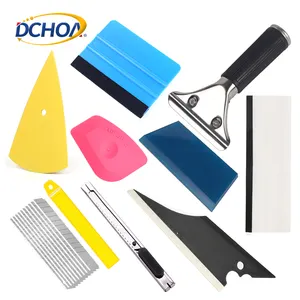 DCHOA Sticker Install Squeegee Vehicle Vinyl Car Color Film Tool Set Car Wrapping Tools Kit