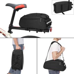 Échantillon gratuit de sacoche arrière double pour vélo de montagne, sacoche de vélo, grande capacité avec housse de pluie - Product Image 5