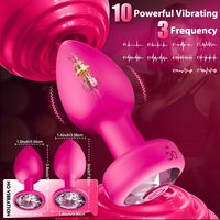 3-teiliges Anal-Trainingsset Erotikspielzeug für Erwachsene 10 Vibrationsmodi Silikon Vibrierender Analplug APP-Fernbedienung Dildo Vibrator Analplug-Set